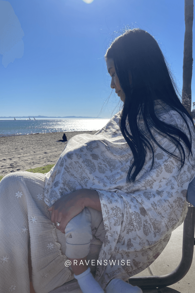 Ecru Toile Nursing Cover