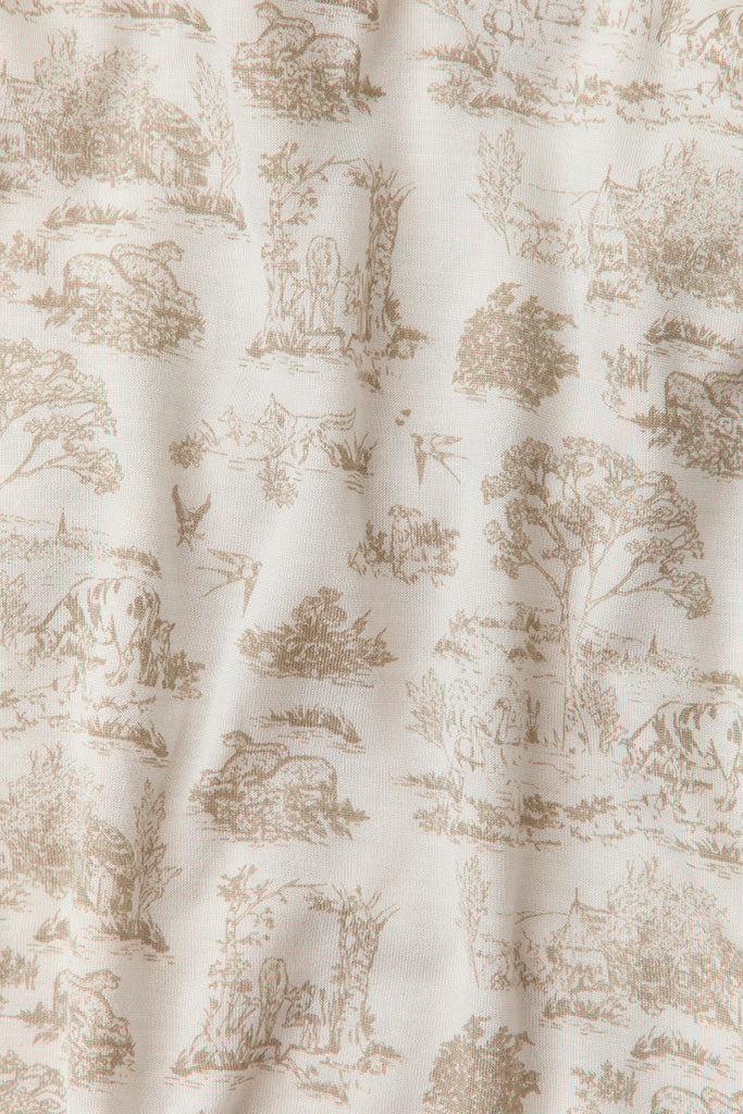 Ecru Toile Toddler Fitted Sheet