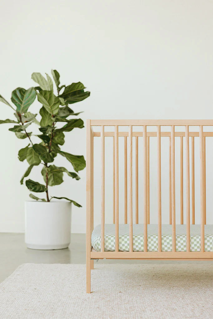 Fern Chequer Crib Sheet