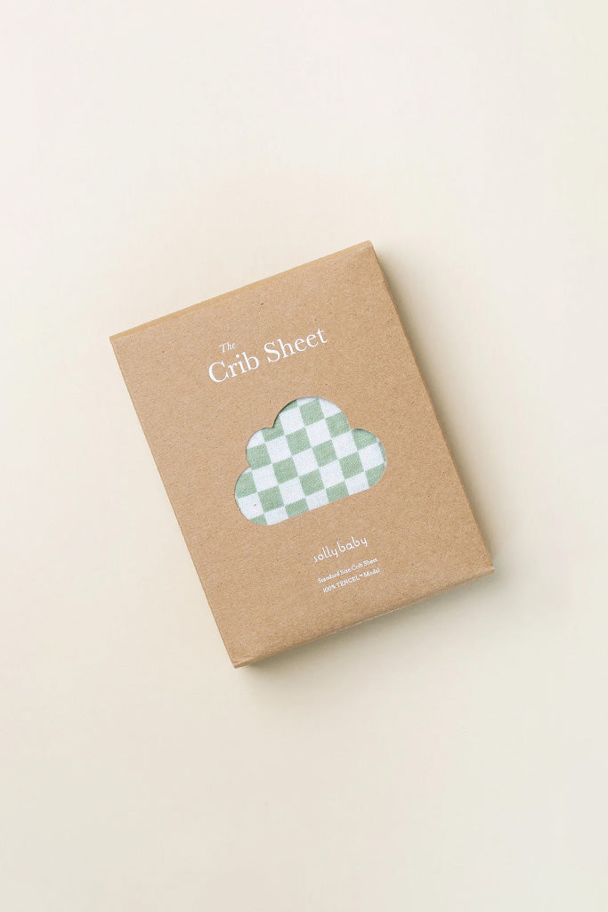 Fern Chequer Crib Sheet