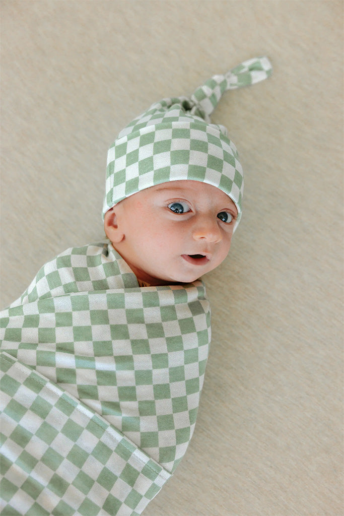 Fern Chequer Knotted Hat