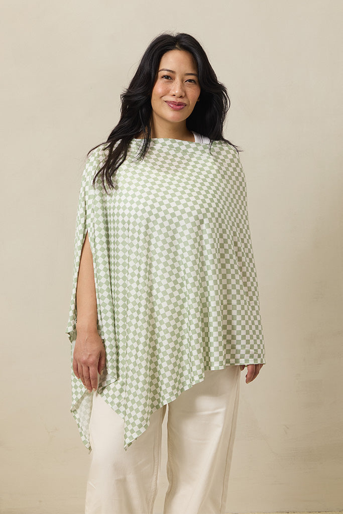 Fern Chequer Nursing Cover