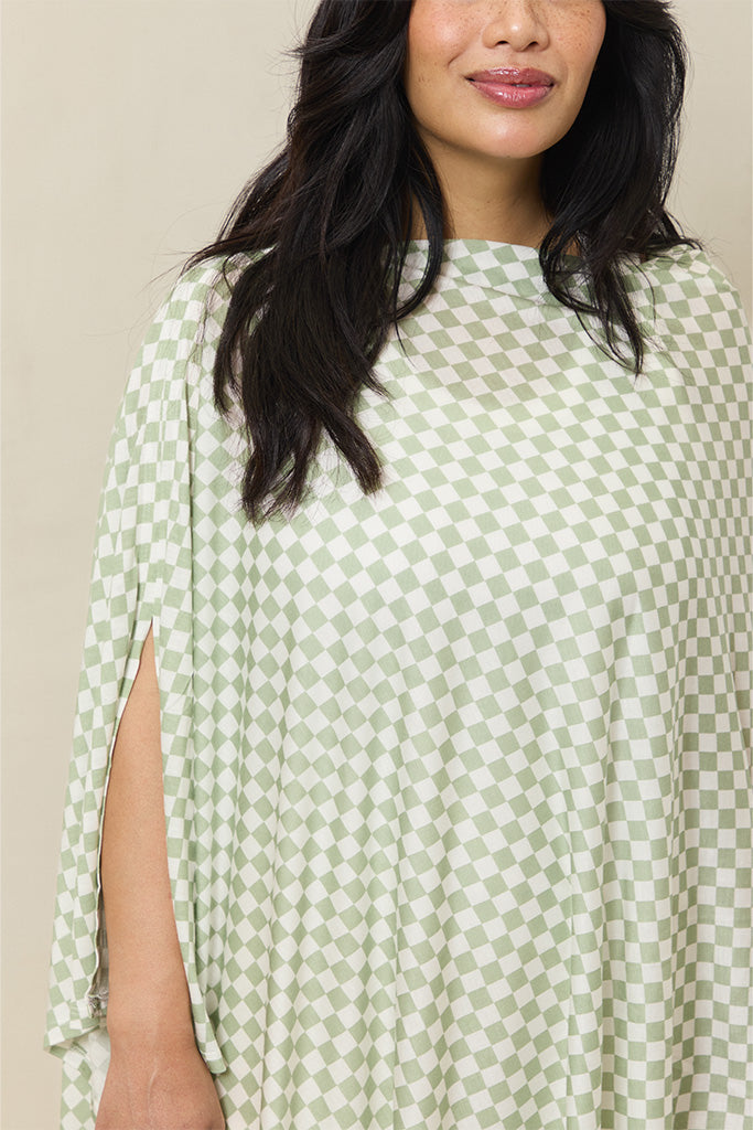 Fern Chequer Nursing Cover