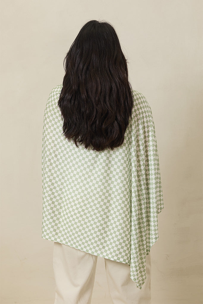 Fern Chequer Nursing Cover