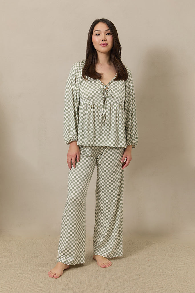 Fern Chequer Women’s Sleep Set