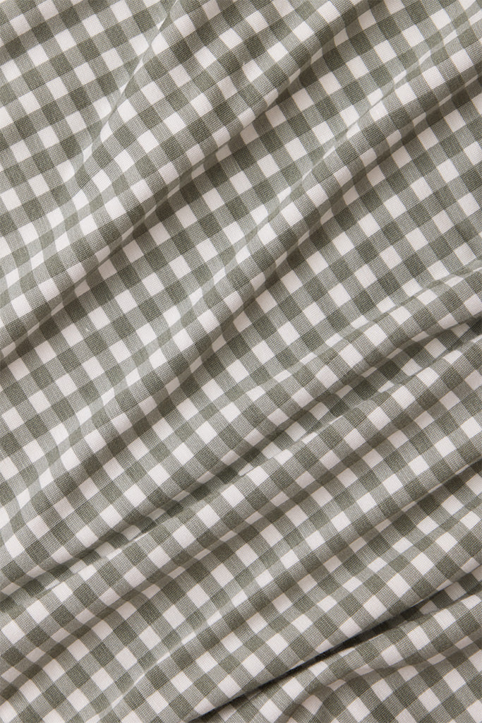 Green Gingham Toddler Sleep Set