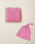 Iconic Pink Swaddle + Hat Set