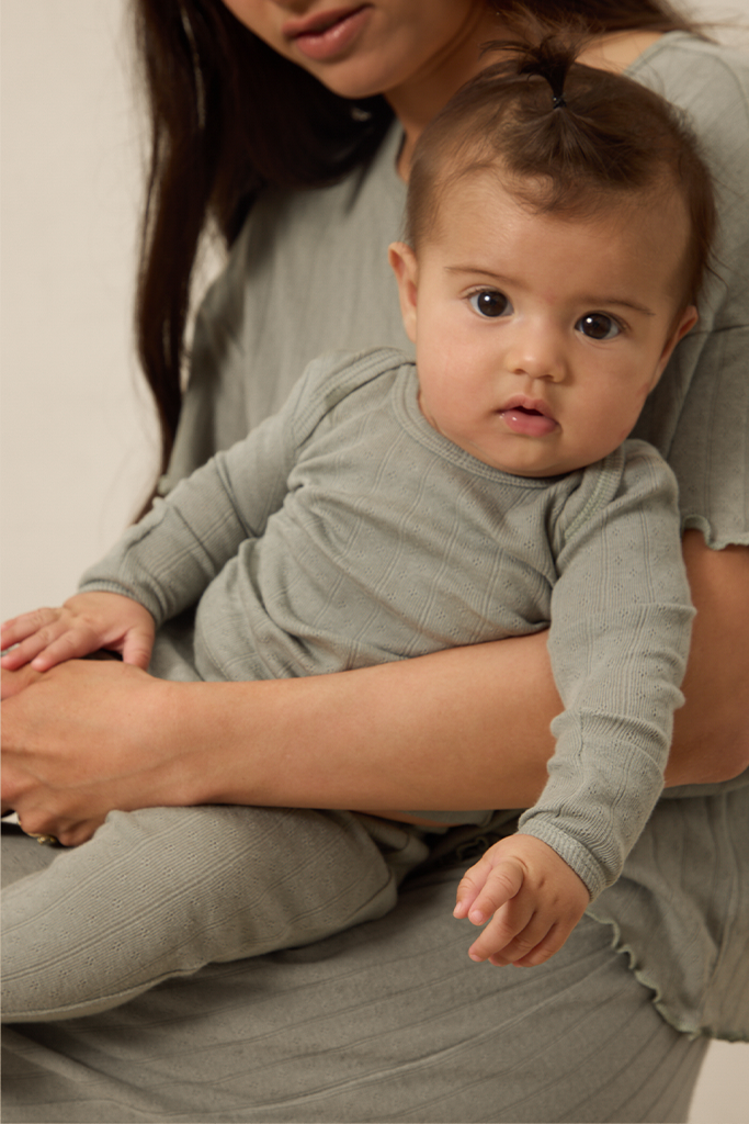 Mist Pointelle Baby Sleep Set