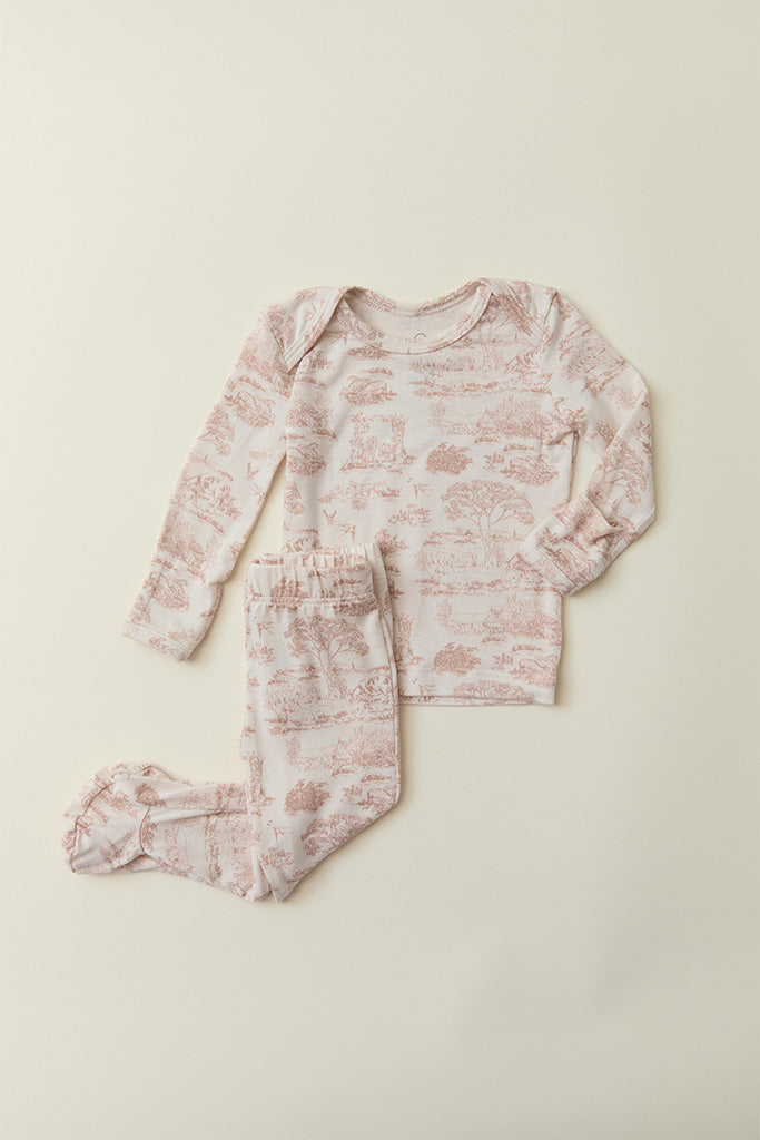 Rose Toile Baby Sleep Set