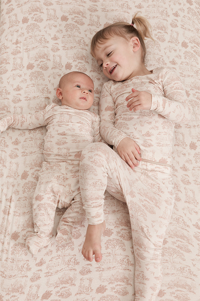 Rose Toile Toddler Sleep Set