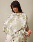 Sage Chequer Nursing Cover