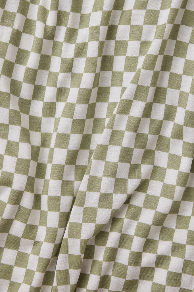Sage Chequer Wrap