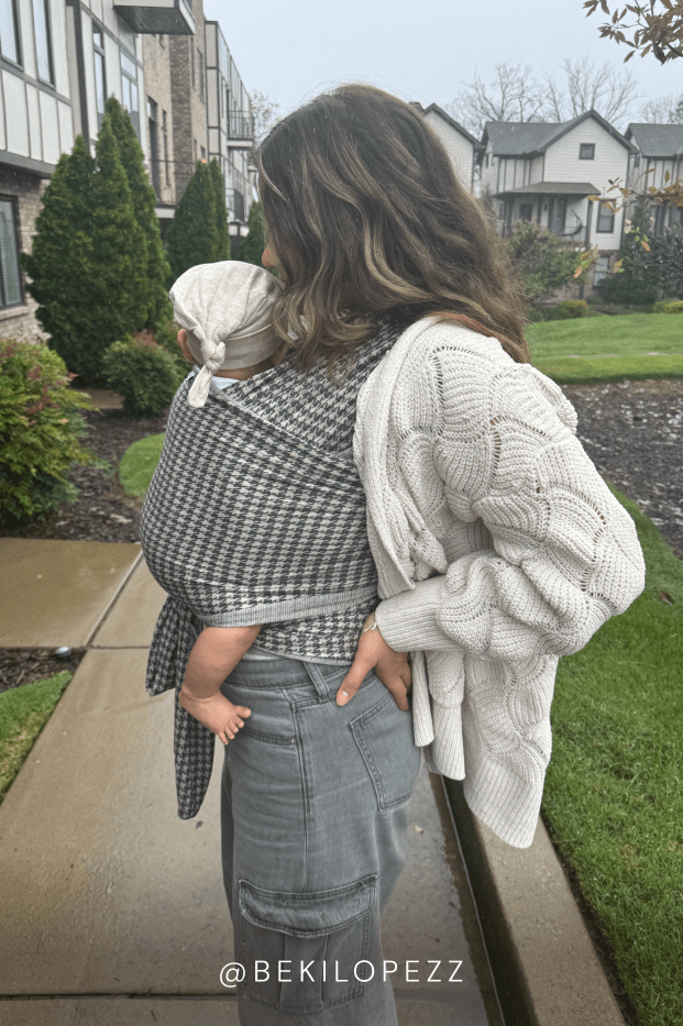 Stormy Houndstooth Wrap
