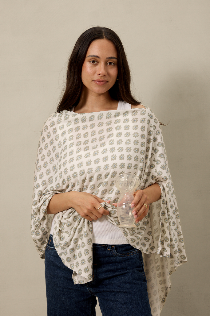 Thistle Block Nursing Cover